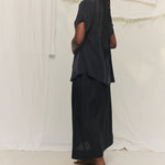 Georgia Snap Top in Washable Silk Graphite#color_graphite