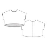 Patrón de costura digital de camiseta Linn