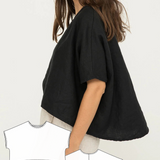 Patrón de costura digital de camiseta Linn